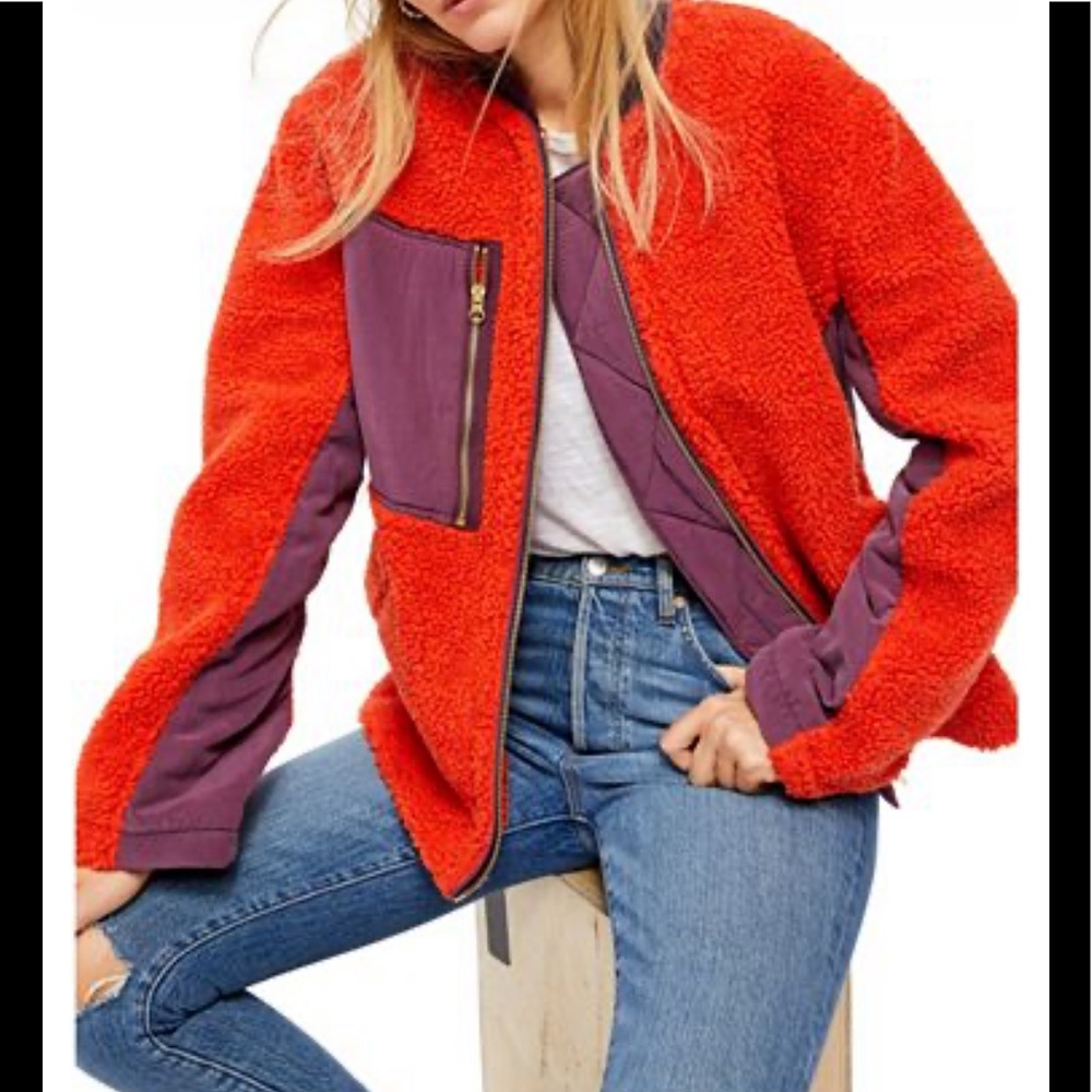 NWT Free People Rivington Sherpa Jacket